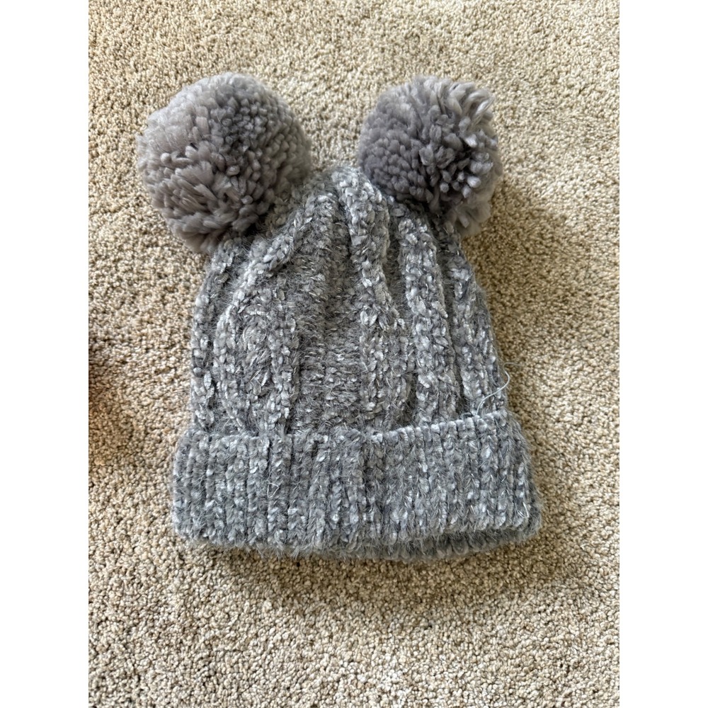 Kids beanie lot and Headband Bundle Colorful Pink Gray Winter Knit The place, CC - Picture 9 of 10
